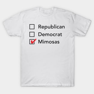 Republican Democrat Mimosas T-Shirt